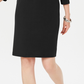 Vestido feminino Karen Scott com decote canoa e tachas, preto, tamanho PL
