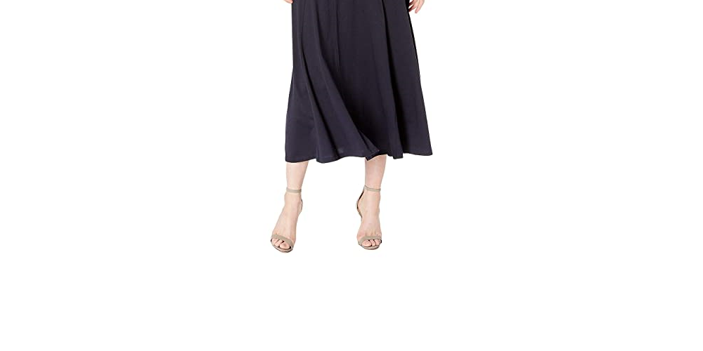 Camiseta Ralph Lauren Feminina Jersey Maxidress Azul Tamanho Médio