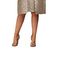 Vestido justo feminino Alex Evenings Plus Size com renda e glitter dourado, tamanho 14W