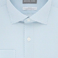 Camisa social masculina Michael Kors Slim Fit que absorve a umidade e não passa a ferro, azul, tamanho 17,5-36/37