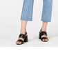 Calça jeans cropped rasgada Kendall + Kylie feminina, azul, tamanho 28