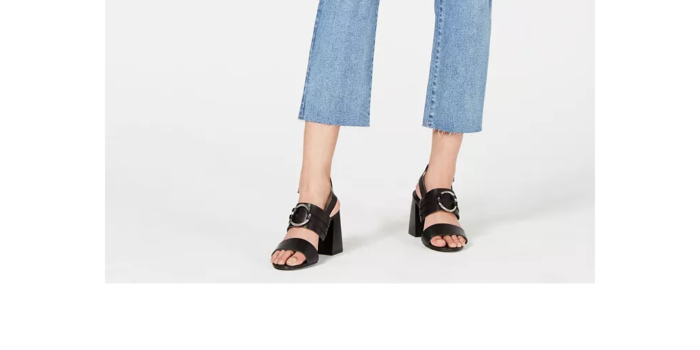 Calça jeans cropped rasgada Kendall + Kylie feminina, azul, tamanho 28