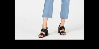 Calça jeans cropped rasgada Kendall + Kylie feminina, azul, tamanho 28