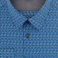 Camisa social Calvin Klein masculina extra slim fit com regulagem de temperatura elástica e padrões variados, azul-marinho escuro, tamanho M