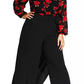 Calça Palazzo Feminina Trendy Plus Wrap City Chic Preta Tamanho 18W