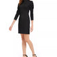Vestido Calvin Klein Feminino com Ombros Bufantes Preto Tamanho 14