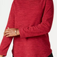 Karen Scott Moletom Feminino Marled Vermelho Tamanho Pequeno Pequeno