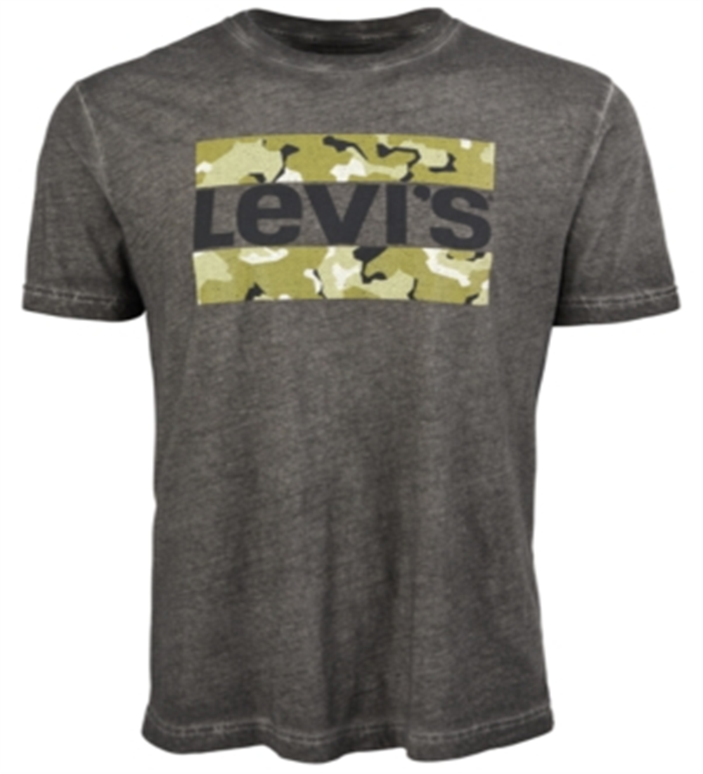 Camiseta Levi's Masculina com Logo Operative Cinza Tamanho M