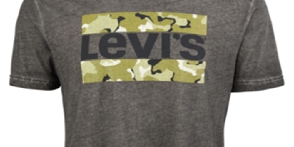 Camiseta Levi's Masculina com Logo Operative Cinza Tamanho M