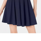 Vestido feminino B Darlin A-Line com decote em V e costas abertas, azul, tamanho 15/16