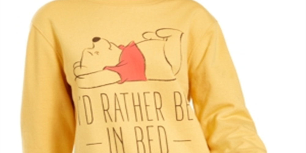 Moletom Ursinho Pooh da Disney Junior Amarelo Tamanho G