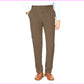 Calça elástica Ralph Lauren masculina marrom com ajuste clássico, tamanho 32x30