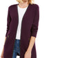 Suéter feminino Charter Club Milano Cotton Completer, roxo, tamanho pequeno médio