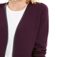 Suéter feminino Charter Club Milano Cotton Completer, roxo, tamanho pequeno médio