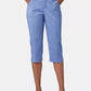 Calça Capri Lee Feminina com Bolso Patch Azul Tamanho 12 Petite