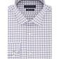 Camisa social masculina Tommy Hilfiger Slim-Fit sem passar a ferro Thflex Supima Performance Stretch Check, tamanho cacau, 15x34-35