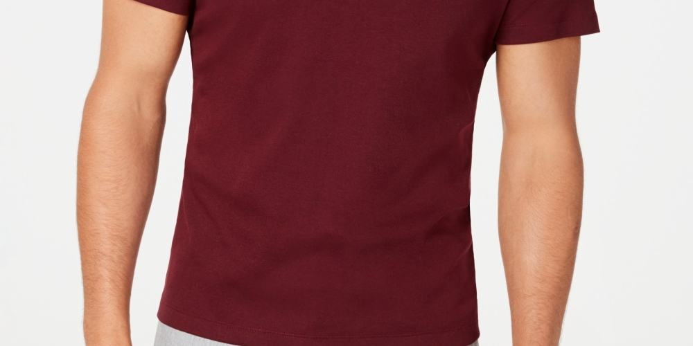 Polo Alfani Masculino Classic Fit com Ponta Vinho Tamanho XXX-G