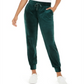 Calça de moletom feminina Ideology Velour, verde, tamanho XX-G