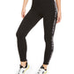 Calça legging feminina Calvin Klein Performance Logo cintura alta preta tamanho X-S