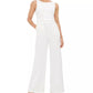 Macacão Calvin Klein Feminino Sem Mangas com Decote Joia Branco Tamanho 4
