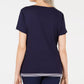 Blusa feminina Karen Scott de algodão com estampa de estrela, azul, tamanho pequeno
