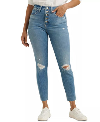 Calça jeans skinny feminina Lucky Brand Bridgette de cintura alta, azul, tamanho 30