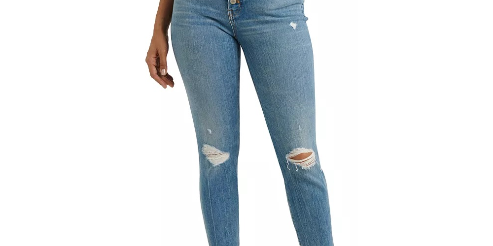 Calça jeans skinny feminina Lucky Brand Bridgette de cintura alta, azul, tamanho 30