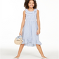Vestido de Seersucker Charter Club Big Girl's Mommy &amp; Me Azul Tamanho G