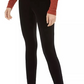 Calça skinny feminina de veludo, da INC International Concepts, preta, tamanho 2