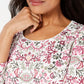 Karen Scott Blusa Feminina Estampada Gola Redonda Tamanho Pequeno