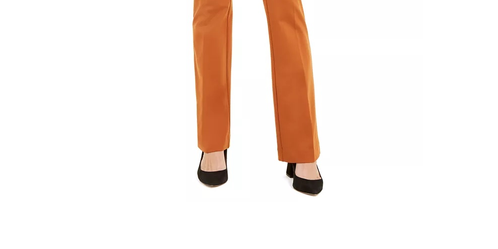 Calça de festa feminina Alfani marrom tamanho 8