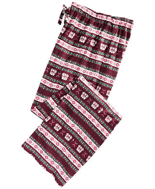 Calça de pijama masculina Fair Isle Club Room vermelha tamanho grande