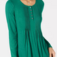 Blusa feminina de manga comprida e decote redondo Style &amp; Co - preta, tamanho X-S