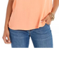 Blusa feminina com mangas franzidas e babados Style &amp; Co, rosa, tamanho médio