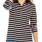 Camisa polo feminina Tommy Hilfiger manga comprida rosa tamanho grande