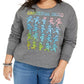 Moletom feminino Love Tribe, tamanho grande, estampa gráfica Grateful Dead, cinza, tamanho 2X
