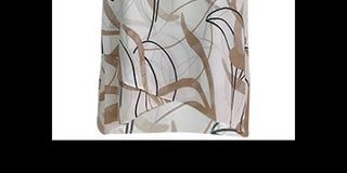 Blusa feminina Alfani estampada cruzada bege cáqui tamanho X-Large