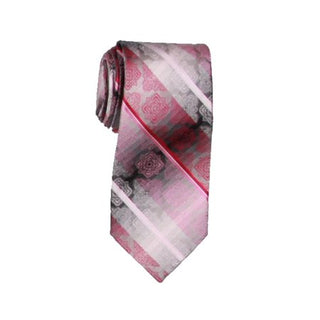 Gravata Medalhão de Seda Masculina Van Heusen Rosa Tamanho Regular