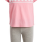 Conjunto de 2 peças de camiseta e leggings para meninas Ideology Toddler, listra de coração, rosa, tamanho 4T