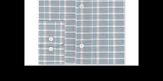 Camisa social masculina Calvin Klein Steel Classic/Regular-Fit, sem necessidade de passar, com elástico, xadrez verde, tamanho 17-32/33