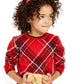 Charter Club Little Girls Xadrez Família Suéter Vermelho Tamanho 3T REG