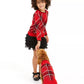 Charter Club Little Girls Xadrez Família Suéter Vermelho Tamanho 3T REG