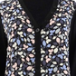 Anne Klein Cardigan Feminino Estampado Floral Tamanho Grande Cinza Escuro