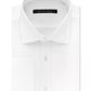 Camisa social masculina Sean John Classic/Regular Fit, branca, lisa, com punho francês, de algodão, tamanho 17-36/37