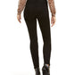 Calça jeans skinny feminina INC International Concepts com estampa de zebra e curvas, preta, tamanho 0