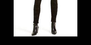 Calça jeans skinny feminina INC International Concepts com estampa de zebra e curvas, preta, tamanho 0