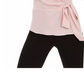 INC International Concepts Top feminino com amarração lateral rosa tamanho pequeno pequeno