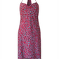 Vestido assimétrico de coquetel feminino BCBGeneration, com decote em V, tecido vermelho, tamanho G