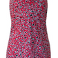 Vestido assimétrico de coquetel feminino BCBGeneration, com decote em V, tecido vermelho, tamanho G