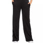 Calça de moletom feminina Juicy Couture com fecho lateral, preta, tamanho médio